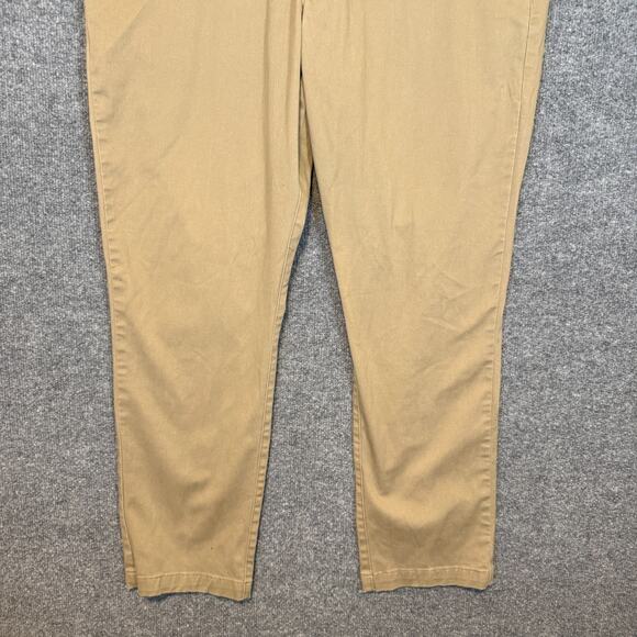 Lee Pants Mens 40x32 Beige Extreme Motion MVP Relaxed Straight Chinos Stretch - Picture 6 of 11